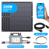 Kit Solaire Flexible LIONSHEE 800W Avec 4 Panneaux Solaires De 200W Et Micro-onduleur
