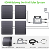 Kit Solaire Flexible LIONSHEE 800W Avec 4 Panneaux Solaires De 200W Et Micro-onduleur