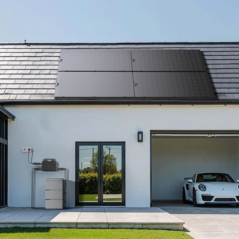 Kit Solaire Flexible LIONSHEE 800W Avec 4 Panneaux Solaires De 200W Et Micro-onduleur