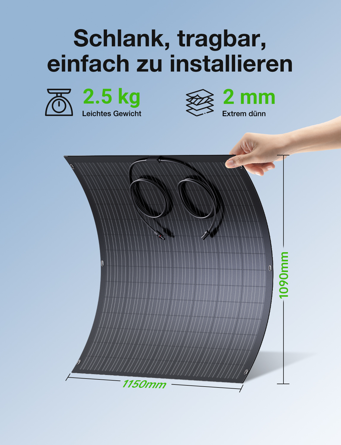 LIONSHEE LS-240W Panneau Solaire Flexible 240W Monocristallin Léger, Expédition Depuis Un Entrepôt En Allemagne Ou Au Royaume-Uni
